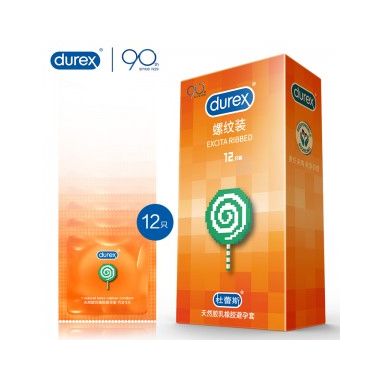 【避孕润滑】杜蕾斯螺纹12只装